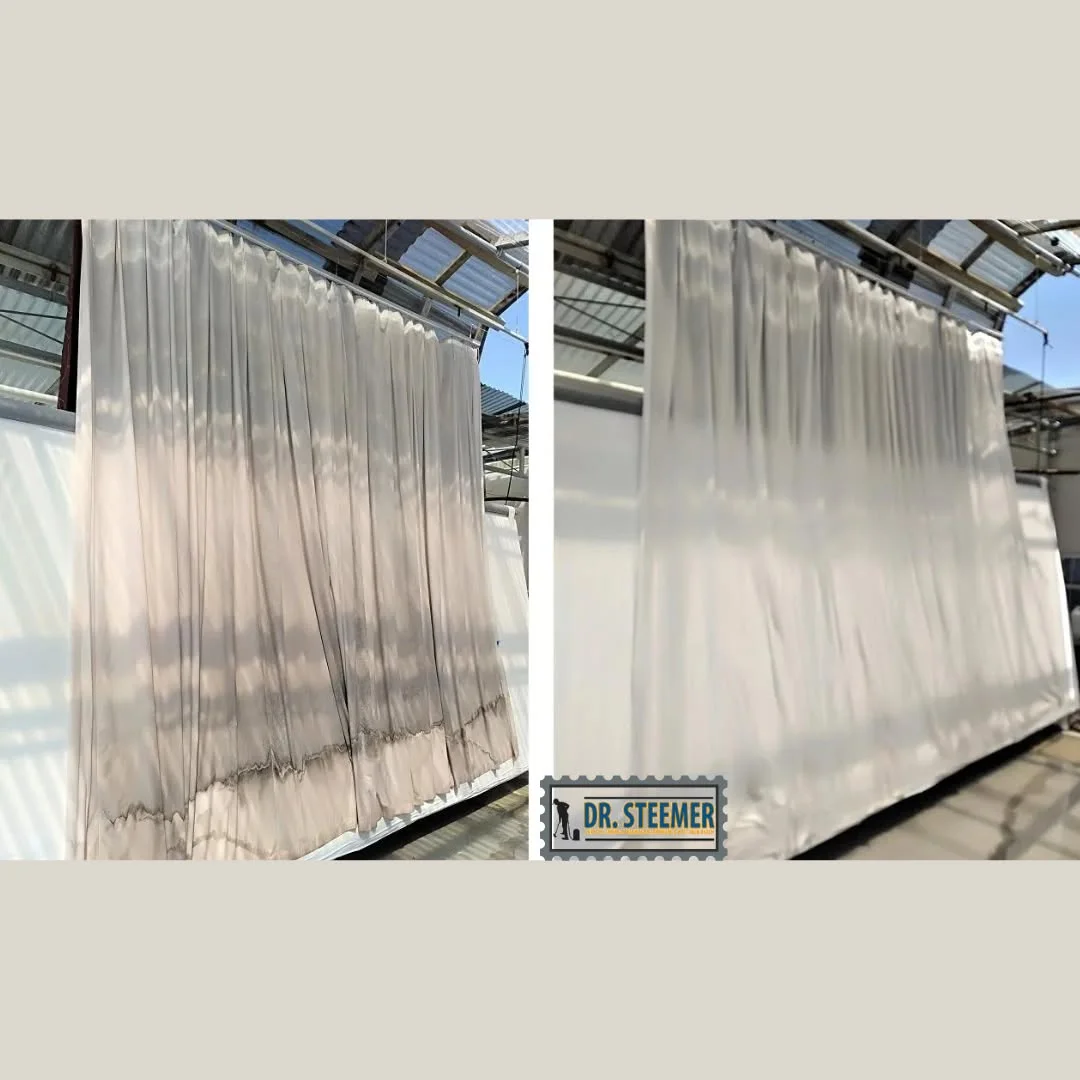 Residential drapery cleaning at Dr Steemer