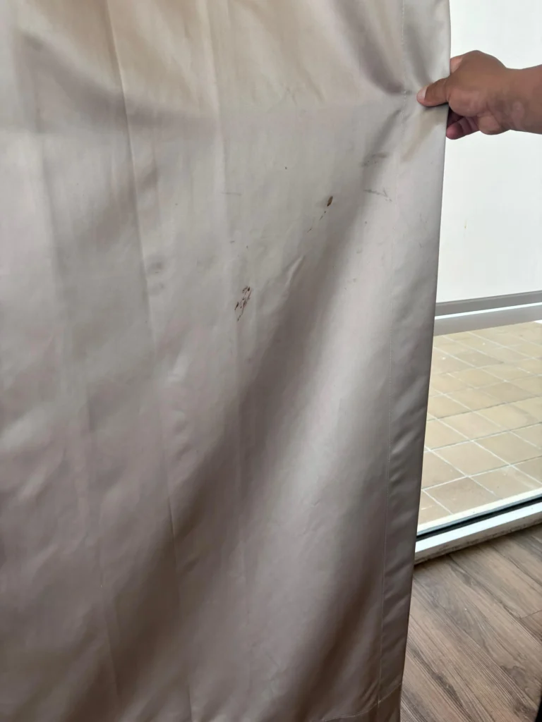 Allergen removal Drapery steam cleaning at Dr steemer