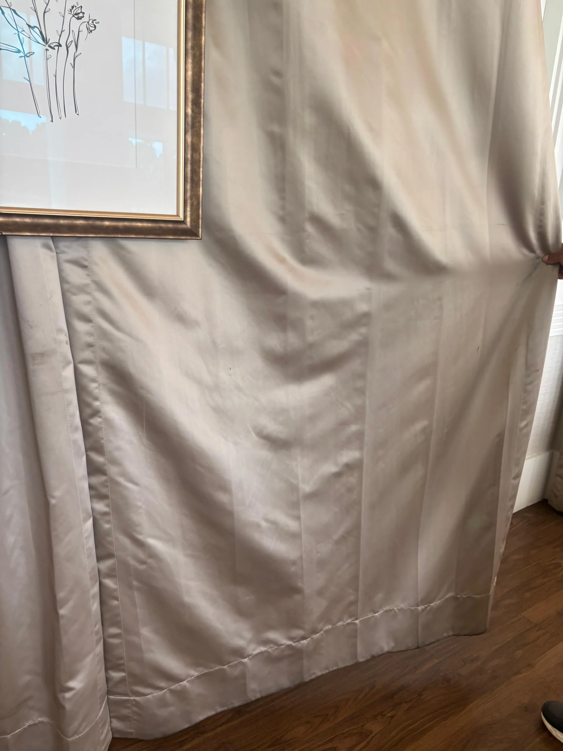 Off-site drapery cleaning at Dr Steemer