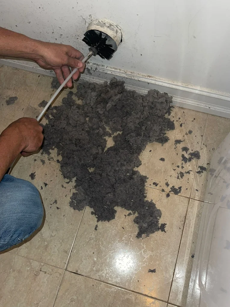 Dryer vent inspection and repair at Dr Steemer
