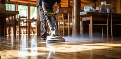 Residential Wood Floor Polishing at Dr. Steemer